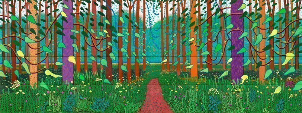 David Hockney "Arrival of spring"